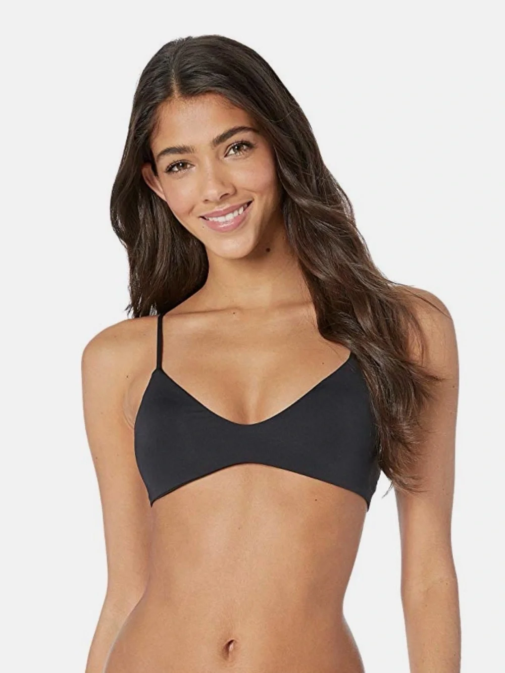 L*Space L61063 Black Cody Top Women's Swimwear Size M new without tags